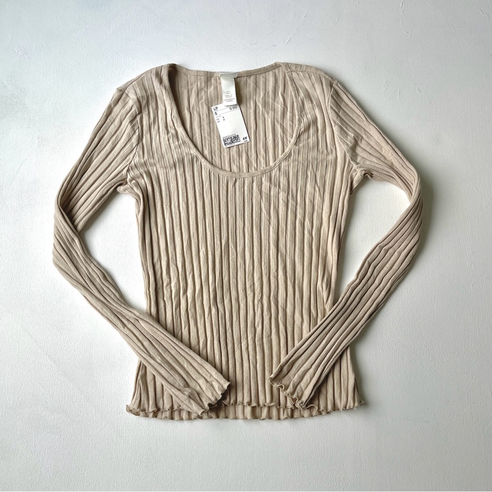NWT H&M Ribbed Long Sleeve